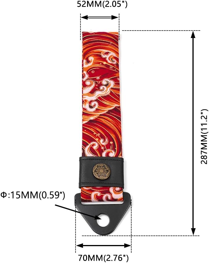 RASTP Car Front Bumper Tow Strap(Waves Red) - Image 4